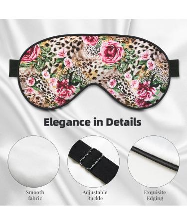 Animal Tiger Leopard Print Eye Mask - Soft Sleep Mask for Women & Men - Travel & Sleeping Comfort - Buy Online on GoSupps.com