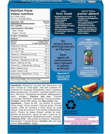 Nestle Gerber Nestle Gerber Mixed Grains with Fruit Baby Cereal 227g Box - Buy Online on GoSupps.com
