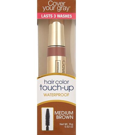 Waterproof Medium Brown Cover Your Gray Brush-in Wand - Long-Lasting Coverage - Buy Online on GoSupps.com