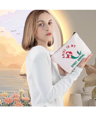Levlo Mermaid Ariel Cosmetic Bag - Perfect Makeup Bag for Ariel Lovers | Ideal Gift for Mermaid Fans - Buy Online on GoSupps.com