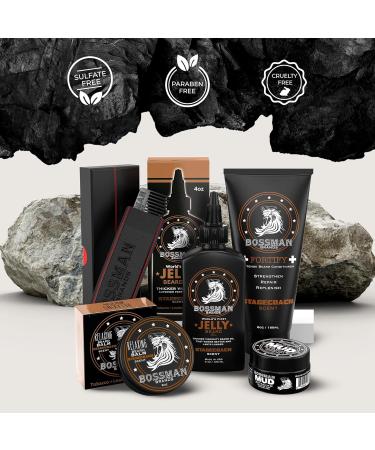 Buy Bossman Complete Beard Kit - Ultimate Men's Grooming Set with Beard Oil Conditioner Balm Wax & Comb for Growth & Care - Fast International Shipping - Buy Online on GoSupps.com