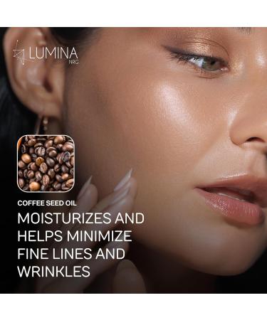 Lumina NRG Hydrating Face Serum with Caffeine Lightweight Facial Serum for Daily Skincare, Brightening Look, Smooth Texture & Radiant Glow For Women & Men - Buy Online on GoSupps.com