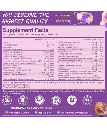 Totaria Menopause Capsules for Women & Multivitamin Gummies for Women (Grape Flavor) - Buy Online on GoSupps.com