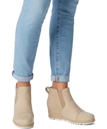 Sorel Women's Evie Pull-On Leather Boot 8.5 Canoe Sea Salt - Stylish and Comfortable Boots for Women - Buy Online on GoSupps.com