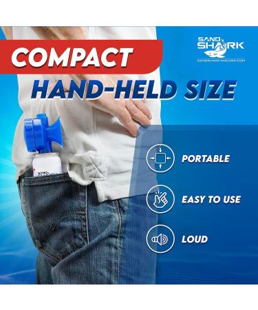 SANDSHARK Premium Boating Air Horn - Coast Guard Approved, Very Loud, Emergency Use for Marine Safety - 1.4oz - Buy Online on GoSupps.com
