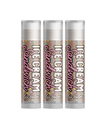 Ice Cream Sandwich Lip Balm - Set of Three