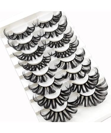 25mm 3D Fluffy Mink Lashes - 8 Pairs of Dramatic Faux Mink Eyelashes for Big Eye Makeup | Heracks - Buy Online on GoSupps.com