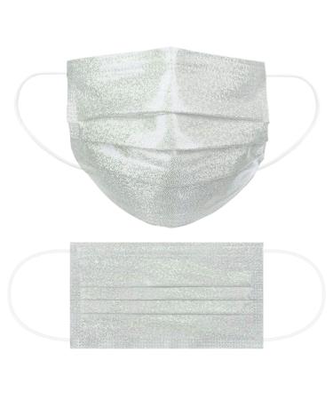 50pc Stylish Bronzing Reflective 3 Ply Disposable_Face_Mask for Men Women Use