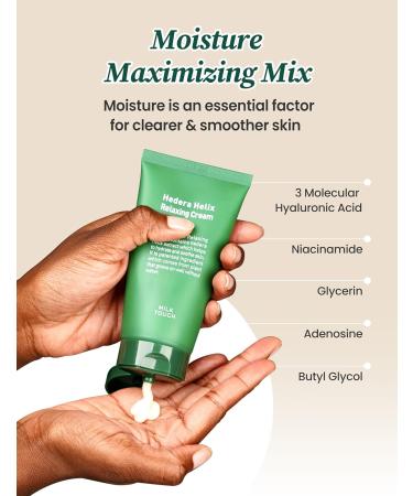 MILKTOUCH Hedera Helix Relaxing Cream Jumbo - Soothing Moisturizer for Redness-Prone Skin Hydrating Cica Extract Face Cream 3.38 oz - International Shipping Available - Buy Online on GoSupps.com