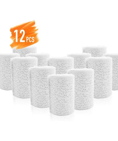 Plaster Gauze Bandage 3x180 - 12 Pack for Masks, Crafts, and Belly Casts - Buy Online on GoSupps.com