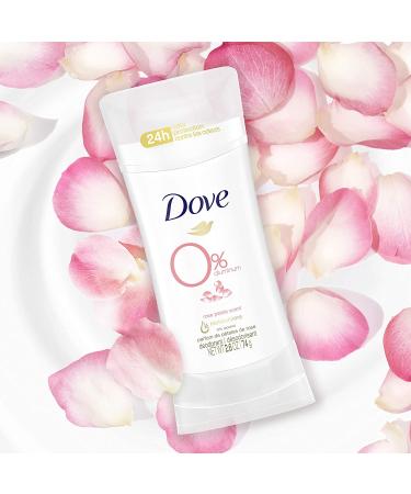 Dove 0% Aluminum Free Deodorant for Women - 24-Hour Rose Petals Protection, 3 Pack (2.6 oz Each) - Buy Online on GoSupps.com