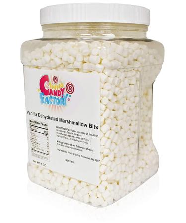 Sarah's Candy Factory Vanilla Mini Dehydrated Marshmallow Bits - 8 Oz Jar - Buy Online on GoSupps.com