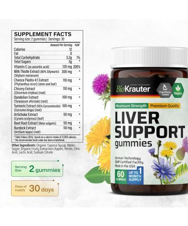 BIO KRAUTER Black Cohosh Tincture 4 Fl. Oz. & Liver Support 60 Gummies - Buy Online on GoSupps.com