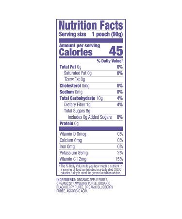 Plum Organics Smoothie Mashups 24-Pack | Organic On-The-Go Kids Snacks | Applesauce Strawberry Blackberry & Blueberry | 3.17 Ounce Pouch - Buy Online on GoSupps.com