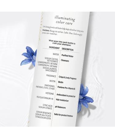 Pantene Sulfate Free Shampoo Illuminating Hair Color with Biotin Safe for Color Treated Hair Nutrient Blends 285 mL Shampoo (285 mL) - Buy Online on GoSupps.com