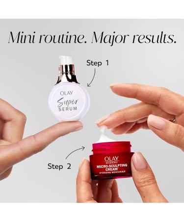 Olay Super Serum and MicroSculpting Cream Mini Duo Best Sellers Kit Super Serum 0.4 FL OZ MSC 0.5 FL OZ - Buy Online on GoSupps.com