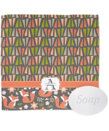 YouCustomizeIt Personalized Fox Trail Floral Washcloth