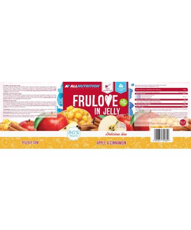 ALLNUTRITION Sugar Free Jam - Apple & Cinnamon - 1000g | Low Carb & Low Calorie Fruit Jelly Spread | Vegan Friendly & Sugar Free Marmalade - Buy Online on GoSupps.com