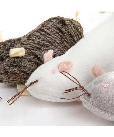 Petlinks Refillable Catnip Toys for Cats & Kittens - Set of 3 Fun & Stimulating Play - Multiple Styles in White, Brown, Grey - Buy Online on GoSupps.com
