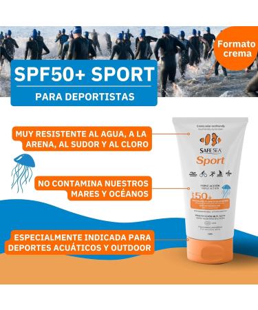  SAFE SEA Safe Sea Sport Jellyfish Cream Triple Action SPF 50+ - Buy Online on GoSupps.com