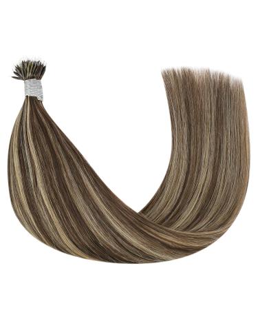 Youngsee Dark Brown Nanoring Extensions - Real Hair 40cm 50g | Nano Ring Brown & Blonde Highlights - Buy Online on GoSupps.com