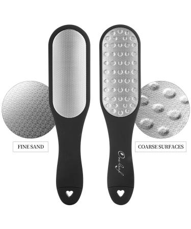 Oneleaf Professional Pedicure Kit - Foot File & Callus Remover for Smooth & Beautiful Feet - Includes Bag - 2pcs (Black) - Buy Online on GoSupps.com