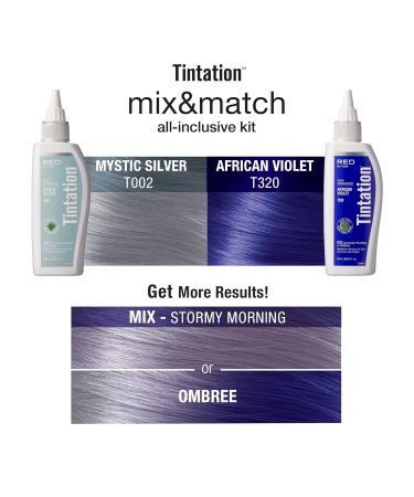 RED by Kiss Hair Color Kit - All-Inclusive Tintation with Bleach & Semi-Permanent Colors (Stormy Morning) - International Shipping Available - Buy Online on GoSupps.com