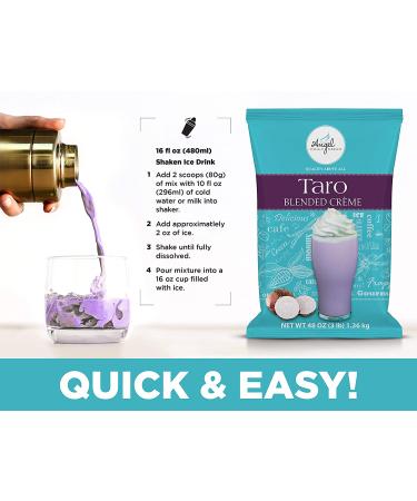 Taro Blended Cr me Mix by Angel Specialty Products - 3 LB Taro, 3 Pound Pack - Delicious and Creamy Taro Flavor - Buy Online on GoSupps.com