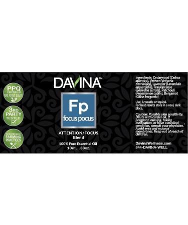 Focus Pocus Pure Essential Oil Blend 10ml by Davina - Buy Online on GoSupps.com