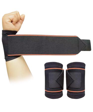 CXML&DASHE Carpal Tunnel Wrist Brace Wrist Compression Sleeve Wrist Sleeve Support Wrist Bands for Tennis and Fitness Weight Lifting Wrist Pain Relief Wrist Wraps for Men Women (Orange)