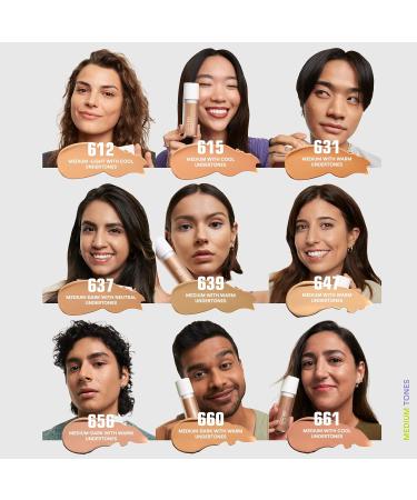 3INA MAKEUP - The 3 in 1 Foundation 661 - Golden Foundation with Neutral Undertone - Concealer Primer and Foundation with SPF 15 and Vitamin C - Vegan - Cruelty Free - Buy Online on GoSupps.com