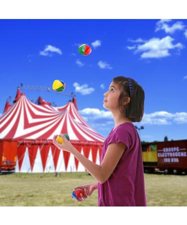 Relaxdays Juggling Balls Set of 5 - 65mm PVC Balls for Beginners & Professionals | Colorful Juggling Bags for Kids & Adults - Buy Online on GoSupps.com