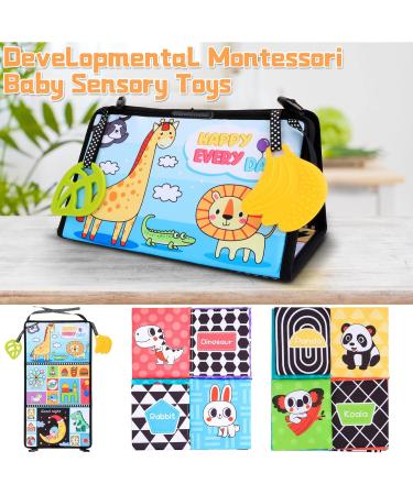 Sirecal Baby Spiegel Toy - Crackling Mirror & Contrast Fabric Books for 0-9 Months | Toddler Educational Toy - Buy Online on GoSupps.com