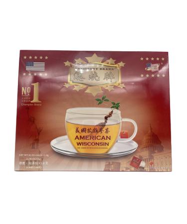 President Brand SKU 120100303|American Wisconsin Ginseng Tea 30 Bags |Culticate American Ginseng Root from Wisconsin in USA