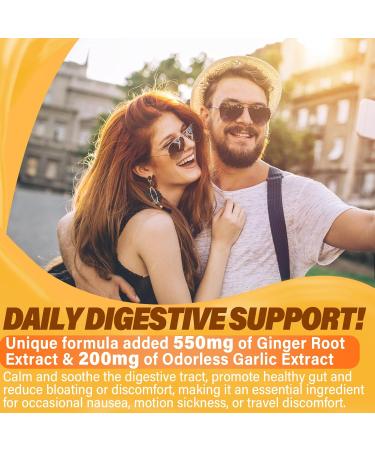 LILICARE Ginger Chews Supplement Gummies for Nausea Stomach Relief & 5HTP Gummies for Adults & Kids 8+ with GABA + Magnesium Glycinate - Buy Online on GoSupps.com