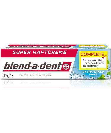 Blend-a-Dent Complete Extra Strong Fresh Super Adhesive Cream 47g - Long-Lasting Hold for Dentures | Worldwide Shipping - Buy Online on GoSupps.com