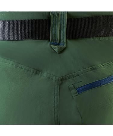 Black Crevice Men's Trekking Shorts | Water-Repellent Quick-Drying Durable Outdoor Shorts in Forest Green/Steel Blue | Ideal Hiking Gear for Men - Buy Online on GoSupps.com