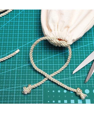 Rayon Nylon Twisted Cord Trim Rope - 36 Yards Cream - 2 Pack - Buy Online on GoSupps.com