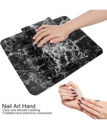 Nail Art Hand Pillow Nail Art Hand Pad Easy To Store Comfortable To Use Beauty Salon Salon Shop for Home Manicure Store black - Buy Online on GoSupps.com