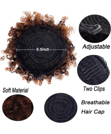 Hair Bun Hairpiece for Women Afro Puff kinky Curly Drawstring Ponytail Extension for Women Synthetic Short Afro Curly Bun Hair Extension Clip In Hair Buns Ponytail Hairpieces Hair Chignons(Blue) - Buy Online on GoSupps.com