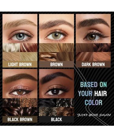 Crayon Sourcil Crayon Sourcil Waterproof Double Extr mit avec Micro-Fourchette et Pinceau Pr cis Crayon Sourcils - Pour des sourcils naturels et d finis-Dur e de la journ e- 04 Noir Marron 04# Noir Marron - Buy Online on GoSupps.com