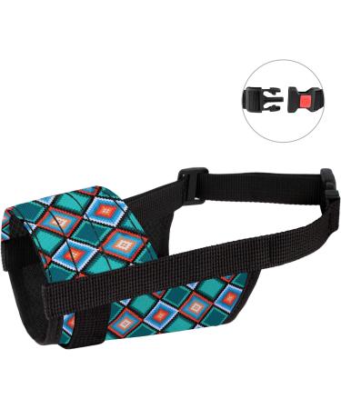 Collardirect Adjustable Dog Muzzle - Soft Breathable Nylon for Small Medium & Large Dogs - Chewing Barking Biting - Tribal Pattern 3 - Buy Online on GoSupps.com
