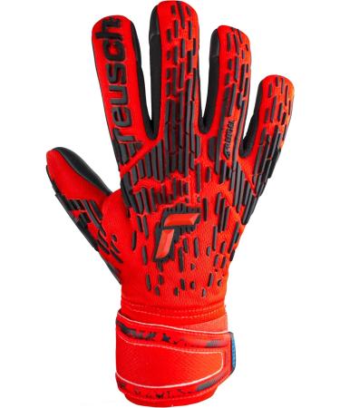 Reusch Men's Attrakt Freegel Goalkeeper Gloves - 8 Bright Red / Future Blue - International Shipping Available - Buy Online on GoSupps.com