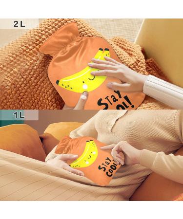 2L Cartoon Banana Heat Bottle - Durable Hot Water Bag for Pain Relief & Heat Therapy | Ideal for Shoulders Neck & Cramps - Buy Online on GoSupps.com