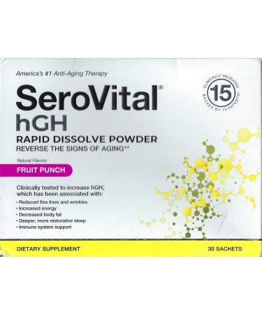 Serovital Rapid Dissolve Powder-30 sachets-SerovitalHGH (Fruit Punch) Tropical