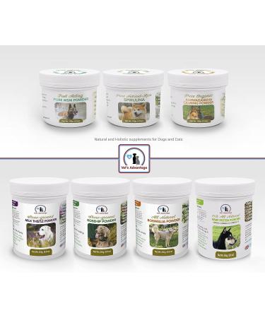 Vet's Advantage 100% Pure Stone-ground Milk Thistle Powder for Dogs - for Optimal Liver Health & Detoxification - Buy Online on GoSupps.com