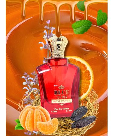 Blue for Men Royal Edition for Men Eau de Toilette 3.4 Fl. Oz. Oriental Woody fragrance for men. - Buy Online on GoSupps.com