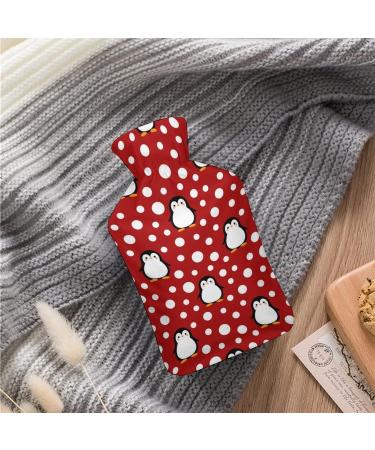 Cute Penguin Hot Water Bottle with Plush Cover | Hand Warmer for Adults & Children | 26.5x15.3cm | International Shipping Available - Buy Online on GoSupps.com