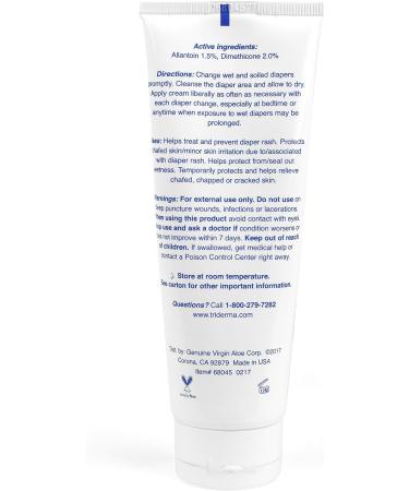 TriDerma MD Baby Stubborn Diaper Rash Relief Cream - 4.0 Ounce | Treat, Heal, and Prevent Diaper Rash | Non-Greasy Ointment for Hard-to-Heal Rash - Buy Online on GoSupps.com