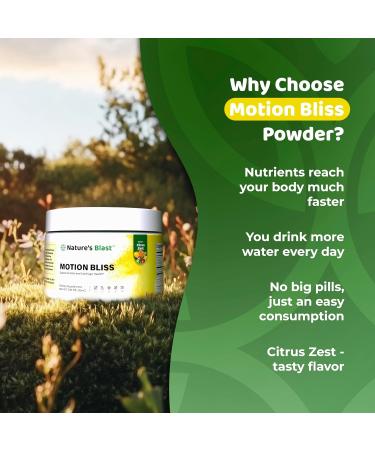 NATURES BLAST Motion Bliss Joint Supplements for Men & Women - Joint Health Support - with NEM Calcium Boswellia Serrata Extract Collagen & More - 3.67 Oz - 30 Servings - Citrus Zest Flavor - Buy Online on GoSupps.com